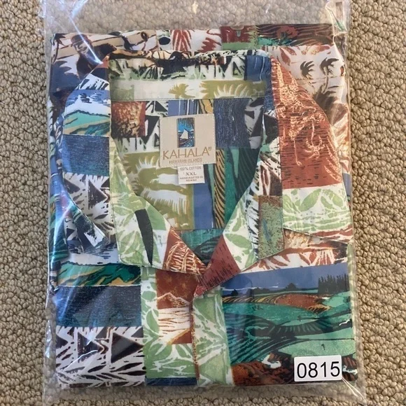 KAHALA Hawaiian Print Aloha Shirt Men 2XL XXL - Picture 6 of 6